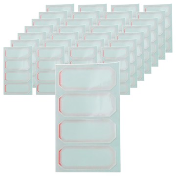 華麗牌 保護膜標籤 WL-3001  紅框  800張  1盒