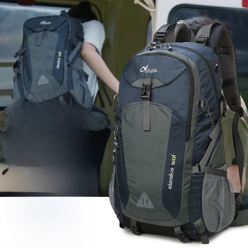 唐嫣同款戶外登山包男士旅游背包超大容量輕便露營旅行包女雙肩包