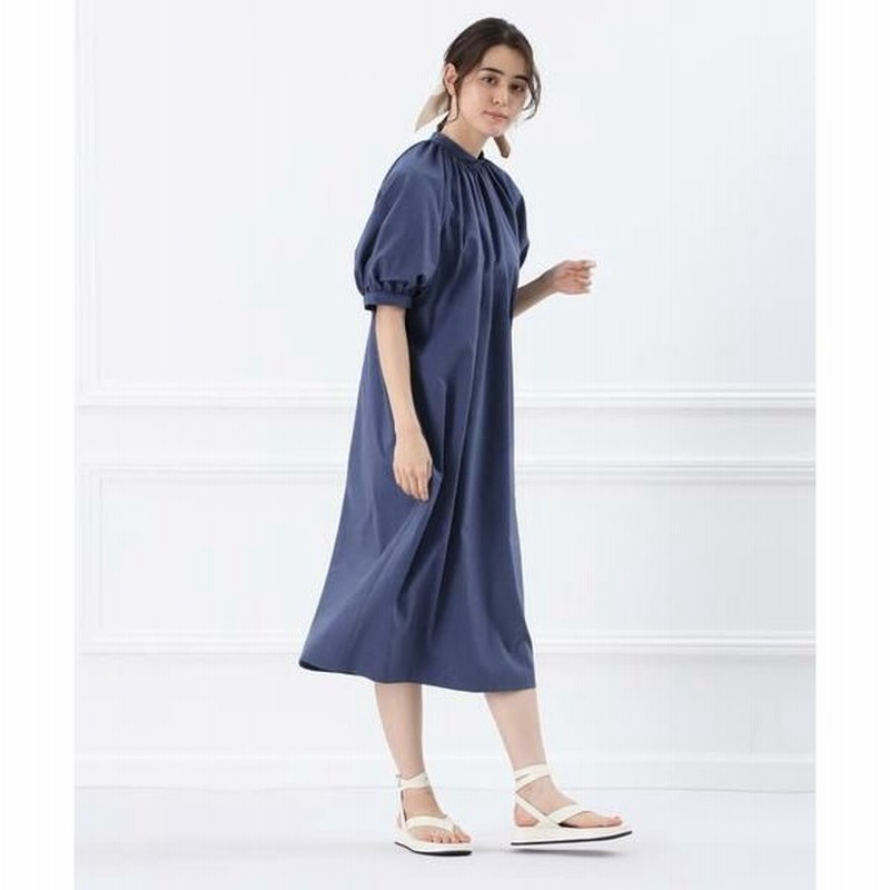 Ined イネド 大きいサイズ デニムライクワンピース 通販 Lineポイント最大0 5 Get Lineショッピング