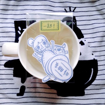 / 一起 / 透明霧面貼紙組