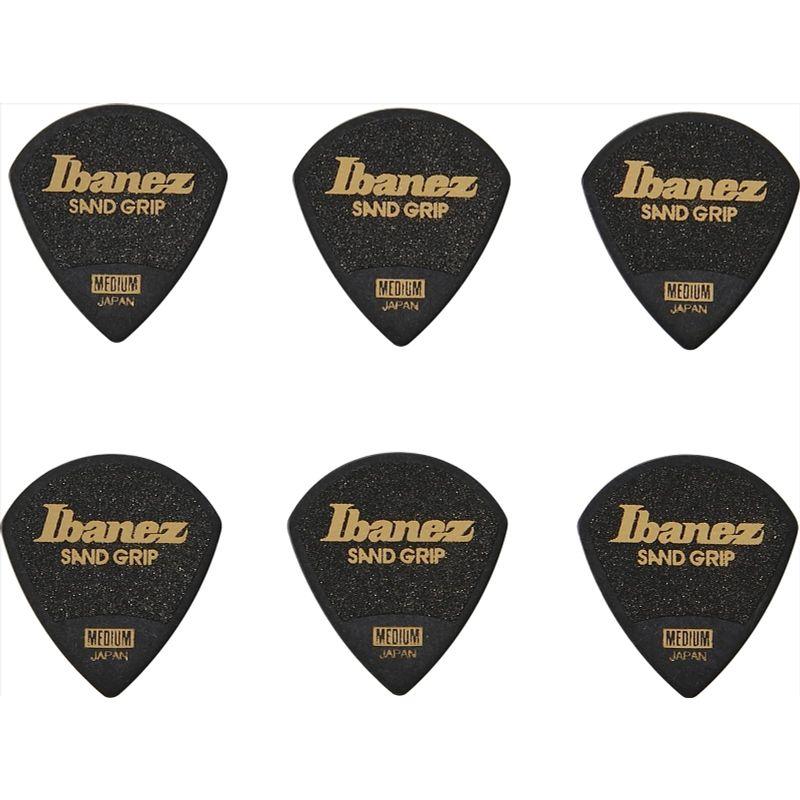 Ibanez 滑り止め素材を使用したピック Grip Wizard Series Sand Grip Pick MEDIUM 6枚パック ブ