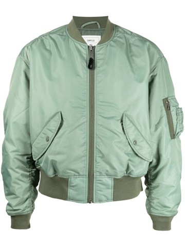 CHOCOOLATE - panelled two-tone bomber jacket - men - Nylon/Polyester/Spandex/Elastane/Polyester/Polyester - M - Green