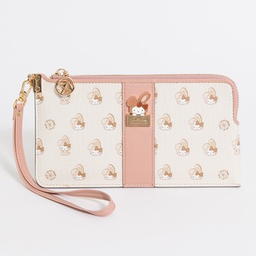 Hello Kitty - Arnold Palmer - 薄款長夾附卡片夾/手挽帶  Amusement系列 - 粉色