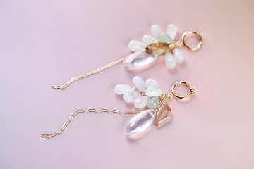 耳環 & 耳夾 Trasparenza 白色