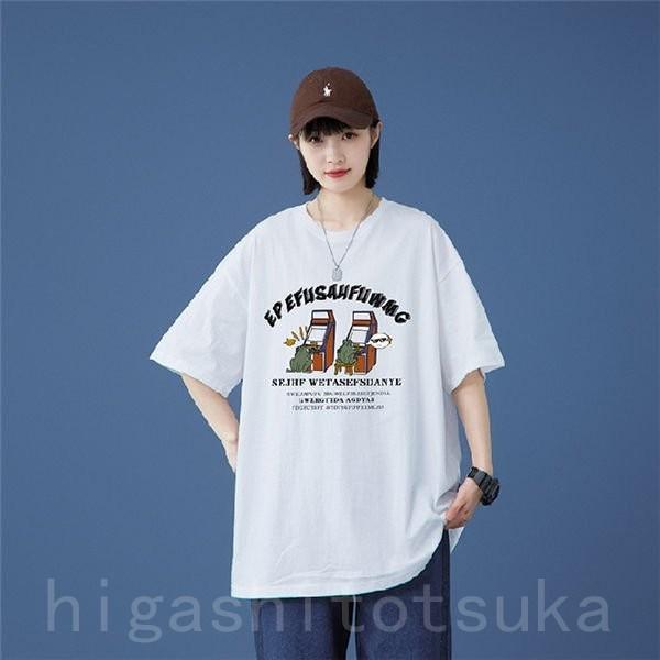 Tシャツ メンズ レディース トップス 男女兼用 夏Tシャツ シンプル プリント tシャツ 半袖 カップル ペアルック 可愛い お揃い 通販  LINEポイント最大0.5%GET LINEショッピング