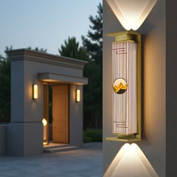 免運/公司貨 柱頭燈 太陽能庭院燈 燈具 上下發光太陽能戶外花園庭院別墅防水壁 柱子陽臺大門酒店壁 可開發票 全館五折 工廠現貨直銷 新品特價 m10231