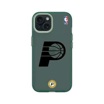 iPhone 15 Clear 憂墨綠 - NBA - B&W-印第安納溜馬 Indiana Pacers B&W