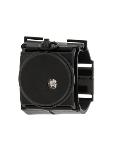 Fob Paris - R100 cuff watch - men - stainless steel/glass/Bovine Leather (top grain) - S - Black