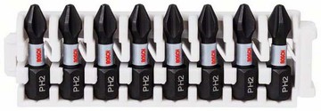 博世 25mm 十字起字頭 PH2 高扭力 收納夾 套裝組 PZ3 / T15 / T20 / T25 / T30 / T40 - 台灣博世 原廠公司貨