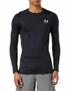 Under Armour mens ColdGear Armour Fitted Crew  Black 001White  Medium