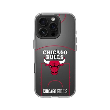 iPhone 16 Pro Clear Case（相機按鈕） 透明 - NBA - 球場系列-芝加哥公牛 Chicago Bulls - Court