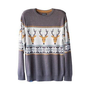 【西雅圖 KAVU】Highline 經典休閒毛衣 歐鹿 #5134