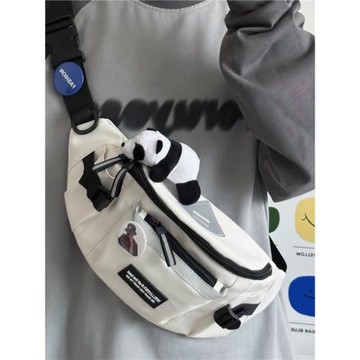 潮流ins斜挎包運動潮牌嘻哈韓版時尚百搭日系胸包簡約單肩小背包