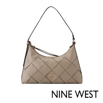 NINE WEST KITRA  編織造型肩背包-奶茶(577172)