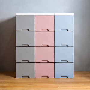 【HOUSE】舞動漸層四層抽屜式收納櫃-隙縫櫃【台灣製造】三色可選灰色