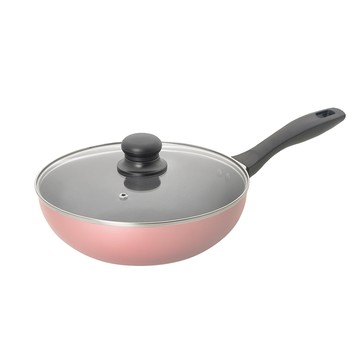 CookPower 金鑽不沾炒鍋24CM-玫瑰金 NS-8024P