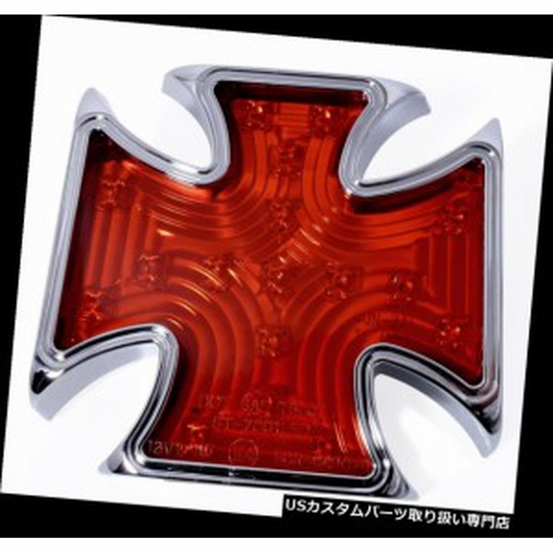 バイク テールライト テーパーライトクロームledアイアンクロスユニバーサルチョッパーホットロッドハーレー米国車ece Tail Light Chro 通販 Lineポイント最大1 0 Get Lineショッピング