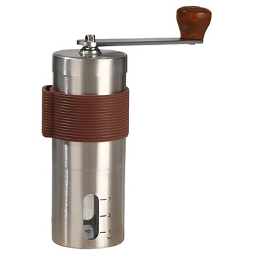 上手家居 手搖磨豆機 不鏽鋼原色 可拆卸手把 可調節粗細  1個