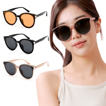 ALEGANT - 個性時尚TR90寶麗來偏光墨鏡│UV400圓框太陽眼鏡