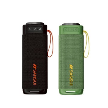 【SANSUI】山水漫遊者低音泡藍芽喇叭 【酷洛黑】 30W重低音 音響 RGB燈效 防水便攜 藍牙5.3