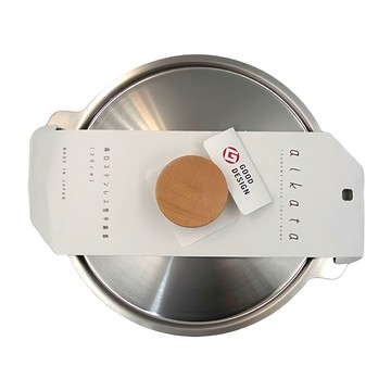 YOSHIKAWA 吉川 aikata 不銹鋼雪平鍋 專用鍋蓋  不銹鋼 天然木材質  20cm  1個