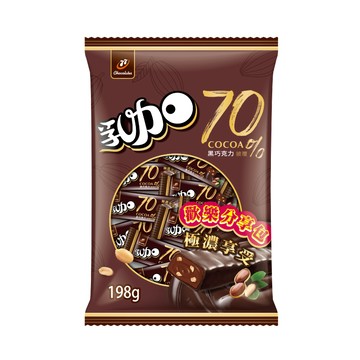 77 70%極濃黑巧乳加198g