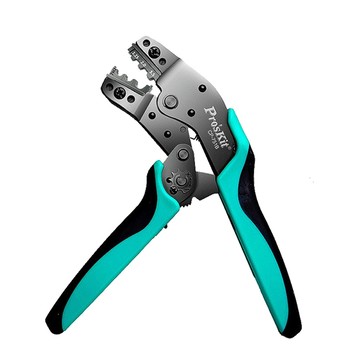 ProsKit 7.5吋Y.O裸端子棘輪壓著鉗 CP-751B
