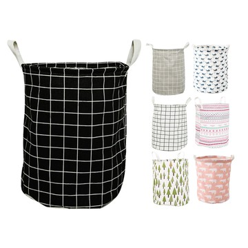 【蝦皮直營】洗衣籃 髒衣籃 衣服收納籃 折疊洗衣籃 收納框 收納筐 玩具收納籃 洗衣藍 棉麻洗衣籃 洗衣桶