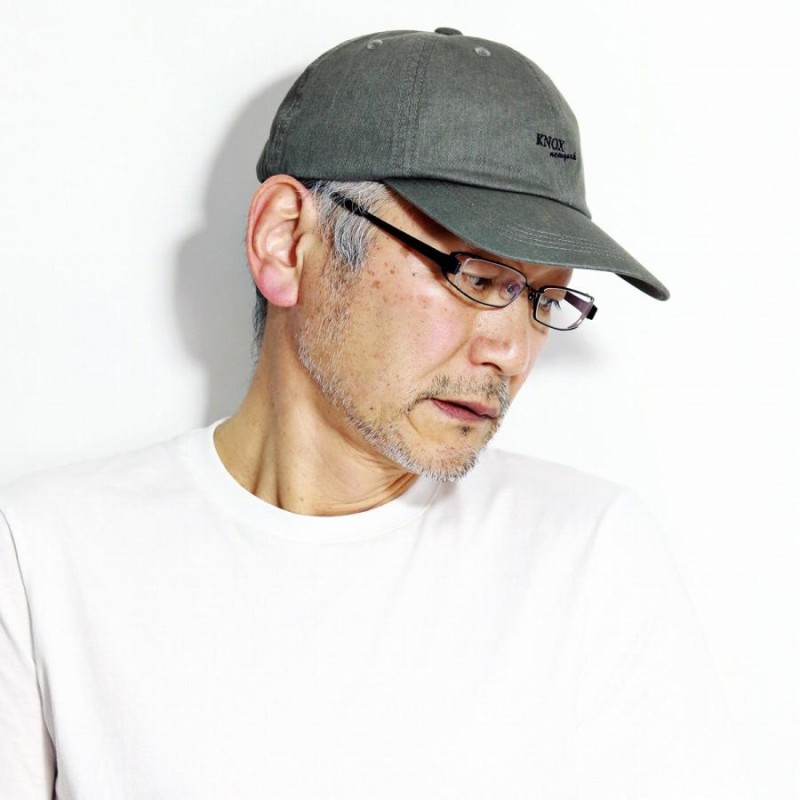 キャップ 紳士 春 夏 メンズ 帽子 日本製 KNOX 50代 60代 70代