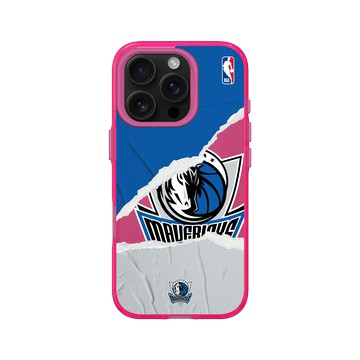 iPhone 16 Pro Clear 粉漾桃 - NBA - 熱血系列-達拉斯獨行俠 Dallas Mavericks - Sweat and Tears