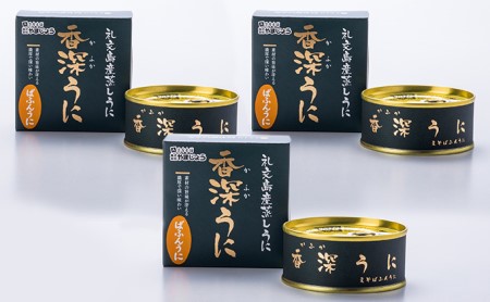 蝦夷ばふんうに（蒸しうに）100g ×3缶