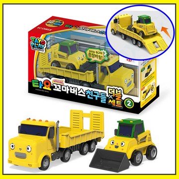 【Fun心玩】TT09100 全新 正版 建設工程車組 TAYO 韓國 ICONIX 小巴士 小汽車 堆土機 工程車玩具NIX 小巴士 小汽車 堆土機 工程車