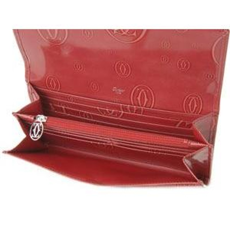 未使用級✨　Cartier カルティエ ハッピーバースデーデー　財布 レッド Cartier カルティエ 長財布 ラウンドファスナー 財布 レディース