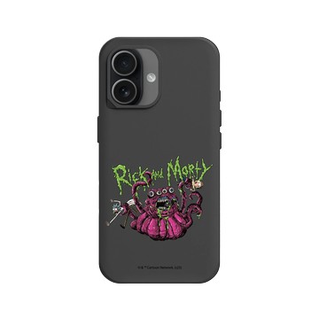 iPhone 17 SolidX 黑 - 瑞克和莫蒂 Rick and Morty - 外星人襲擊