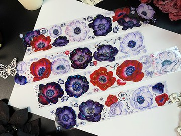 魅影蓮華 PET 紙膠帶 貝殼光