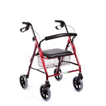 【助步車】恆伸醫療 鋁製18吋四輪休閒車 附座墊‧可收合‧18吋‧煞車輪‧高齡者輔具‧長照補助‧銀髮族首選