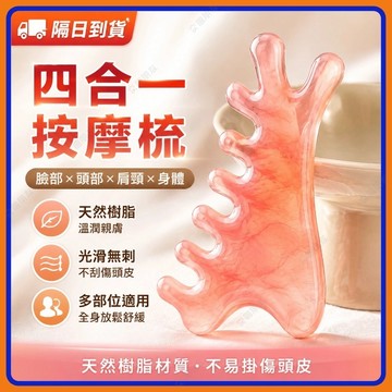 🔥現貨+隔日到貨🔥按摩梳 樹脂按摩梳 多功能四合一按摩梳 小海豚經絡梳 頭皮按摩梳 頭部經絡梳 大寬齒按摩梳 經絡按摩梳
