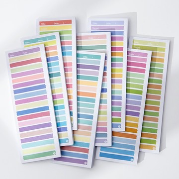 🔸現貨🔸 B5 half 長型便簽紙 記事本 黑白線條便條紙 備忘錄 學生 打卡 橫線 重點標記 文具 便條紙 文具用品