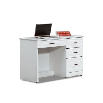 ASSARI-愛黛兒烤白3.5尺書桌(寬105x深55x高78cm)