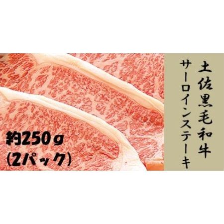 ふるさと納税 土佐黒毛和牛　サーロインステーキ　約250g×２枚 高知県高知市