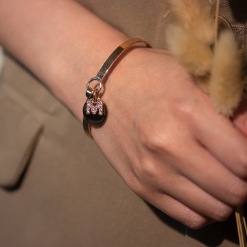 【Charms】字母吊飾不銹鋼手環 / 三色可選