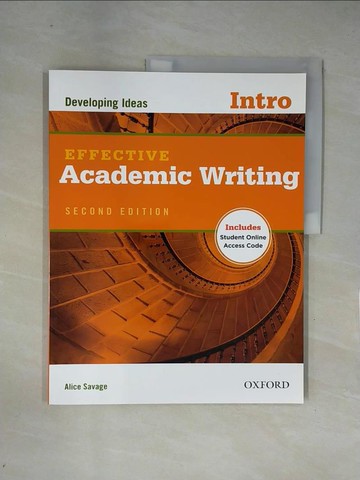【書寶二手書T1／大學社科_ZF9】Effective Academic Writing: Intro: Developing Ideas_Savage, Alice