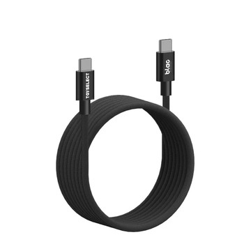 BLAC Type-c to Type-c 100Ｗ磁吸收納編織快充充電線