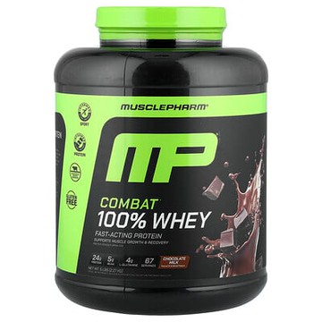 MusclePharm, Combat 全乳清蛋白，巧克力牛奶，5 磅（2.24 千克）