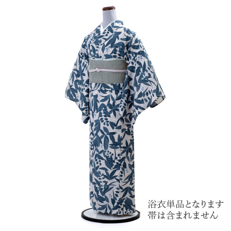 浴衣 レディース セオアルファ 女性用 月華美人 東レ セオα 青