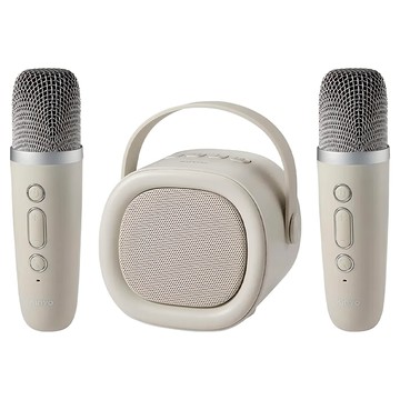 Kinyo 輕鬆唱 K歌藍牙喇叭 附無線麥克風2支 音箱(103 x 90 x 87mm) 331g 麥克風(直徑37 x 135mm) 85g  KY-2024