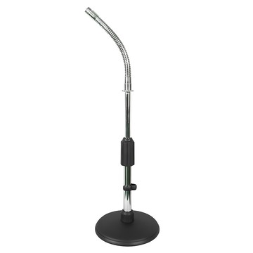 KingRosa 桌上型麥克風架 鑄鐵底座 台灣製  K-801  黑色 + 銀色  1個