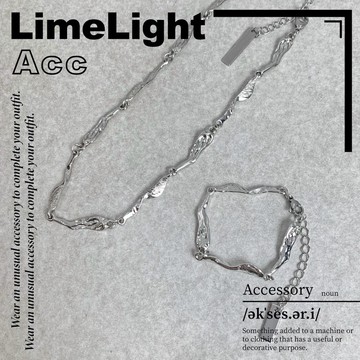 ☆LimeLight☆ 簡約 百搭 液態 不規則 鎖骨鏈 頸鍊 合金 飾品 復古 Y2K 賽博龐克 項鍊 手鍊