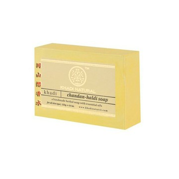 印度 Khadi 草本沉香(薑黃檀香)手工精油香皂125g 優惠價:55元｜岡山戀香水