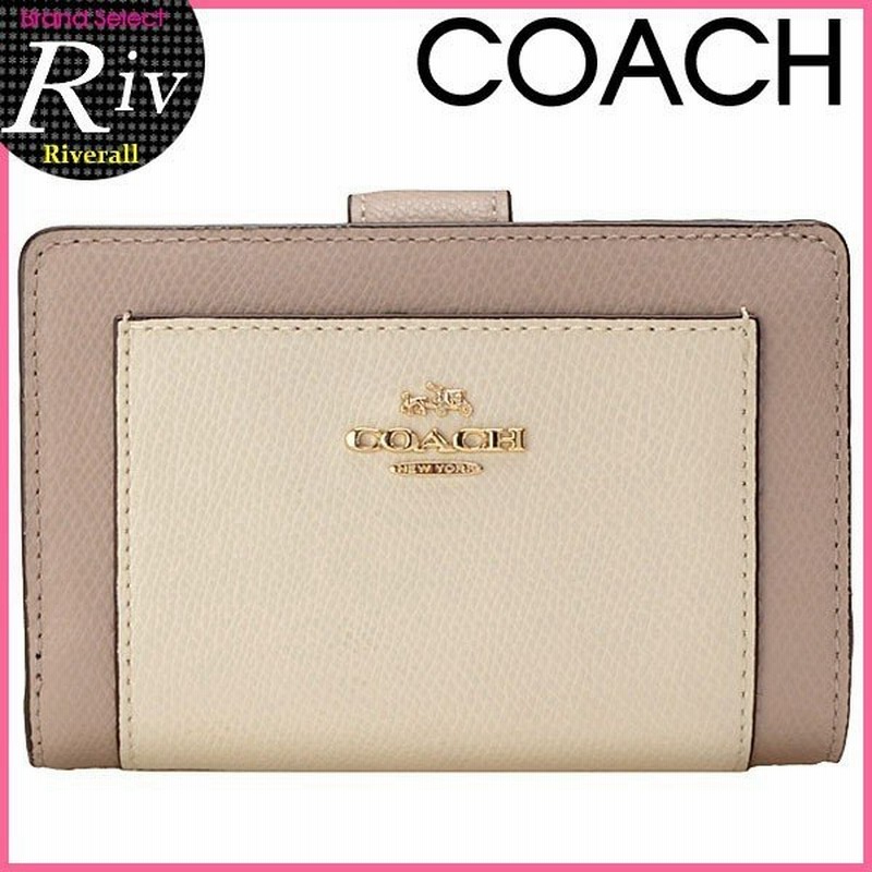 コーチ Coach 財布 二つ折り財布 L字ファスナー バイカラー 新作 F539 通販 Lineポイント最大0 5 Get Lineショッピング